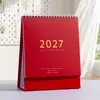 Calendario 2027: Adorno de Escritorio Minimalista, Estilo Morandi, Fresco y Creativo, Planificador de Oficina y Rastreador de Tareas Diarias