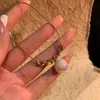 Collar de Perlas para Mujer Todo Fósforo Nicho Lujo Ligero Gama Alta Cadena de Lana con Perlas Estilo ins Nuevo Elegante Collar Venta al por Mayor