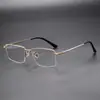 Yitong "18010" Montura de Gafas Elegante de Negocios Ultraligera de 55 mm para Hombres Armazón de Aleación de Titanio Venta al por Mayor de Gafas Danyang