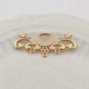 Latón Dorado Chapado Astas Piedra Preciosa Colgante Pasador Hanfu Accesorios para el Cabello Materiales y Accesorios Estilo Chino Retro