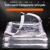 Lona de Chuva Transparente, Tecido Impermeável para Exterior, Tecido Plástico Espessado, Artefato Para-vento de Varanda, Proteção contra Vento para Janela, Lona de Chuva Quente e à Prova de Frio