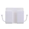 Soporte para Teléfono Móvil de Pared Caja de Almacenamiento para Controles Remotos de TV y Aire Acondicionado Estante de Almacenamiento Soporte de Carga para Teléfono Móvil de Pared para Mesita de Noche