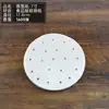 Papel para cozinhar no vapor antiaderente de grau alimentício comercial descartável redondo para Xiaolongbao Mantou Baozi forro de papel manteiga assar