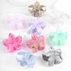 Novo Estilo Verão Flor de Mármore Presilha de Cabelo Estilo Férias Flor de Ovo Disco de Cabeça Elegante Presilha Tubarão