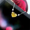 Zirconio Amor Rosa Dorado Collar para Mujer Simple Pequeño Fresco Estilo Frío Sentido de Alta Gama Nicho Cadena Clavícula Combinable