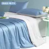 Conjunto de colcha de seda gelada para resfriamento de verão com quatro peças, lavável à máquina, colcha fina de verão para camas de solteiro e casal, colcha de ar condicionado, novo modelo 2026