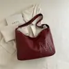 Moda Nova Bolsa de Ombro Bolsa Tote Grande Capacidade Rebite Estudante Aula Trabalho Comutador Bolsa Escolar 2025 Verão Mulheres