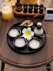 Salón de Belleza Cerámica Platos Mezcladores de Aceites Esenciales Tailandia Olla de Aceites Esenciales Botella de Fragancia Set de Bandejas para Club Plato para Productos de Belleza