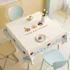 Mantel de Dibujos Animados, No Lavable, Impermeable, Resistente al Aceite, Resistente al Calor, Mantel de Mesa de Comedor, Lujo Ligero, Sensación de Alta Gama, Mantel de Mesa de Comedor con Ambiente Estilo Ins