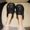Sandalias de Madera Nuevas de Verano con Fuegos Artificiales de Pedrería, Cómodas de Suela Gruesa para Mujer, Doble Uso en Exteriores, Sandalias Cerradas para Playa