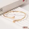 Pulsera de Brazo con Forma de Gota de Agua de Aleación de Zinc Estilo Europeo y Americano Transfronteriza, Pulsera Ajustable en Forma de Serpiente, Accesorio de Pulsera Versátil de Onda Lisa