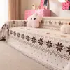 Funda de Sofá de Hilo Plush Engrosado de Lujo Ligero, Cojín de Sofá Lindo y Divertido Antideslizante Resistente al Desgaste, Tela de Cubierta para Sala de Estar, Adecuado para Todas las Estaciones