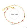 Pulsera de Diseño Minimalista Versátil Europea y Americana, Estilo de Nicho de Lujo Ligero, Chapado en Oro de 18 Quilates, Joyería con Cuentas de Circonita de Colores de Comercio Exterior, Pulsera Transfronteriza