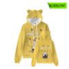 Moletom com Orelhas de Gato Longas 3D Kebao Dream Pikachu Suéter Anime Feminino Outono e Inverno Moletom com Capuz Jaqueta Pulôver