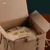 Caja de Embalaje de Cartón Kraft Endurecido para Pasteles de Té Pu'Er, Caja de Regalo para Pasteles de Té Blanco Fuding, Caja de Almacenamiento para 7 Pasteles de Té