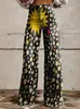 Moda para Mujer Tallas Grandes Casual Pantalones Finos Imitación de Mezclilla Pierna Ancha Largos Comercio Exterior Europeo y Americano Cross-Border Aliexpress Ebay