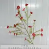 Casamento Vermelho Flor de Simulação Banquete de Bebê Chinês Banquete de Casamento Layout do Quarto de Casamento Flor Artificial Cor de Outono Série Caramelo Liderança de Estrada