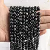 Piedra de Copo de Nieve Natural Cuentas Sueltas Pulsera DIY Accesorios de Joyería Cuentas con Cuentas Piedra Sintética Cuentas Redondas Semi-Terminadas Venta al por Mayor