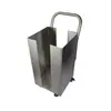 Carrito para Sartén de Parrilla de Acero Inoxidable, Carrito Móvil para Sartén de Parrilla, Cubo para Rejilla, Carrito de Colección de Rejillas para Barbacoa, Carrito de Almacenamiento para Sartén y Rejilla de Parrilla