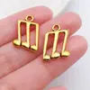 Retro Nota Dorada Música Guitarra Instrumento Musical Tambores Dy Colgante Pulsera Pendientes Llavero Accesorios