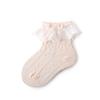 Calcetines de Encaje para Niñas Primavera y Verano Nuevos Dulces Calcetines Cortos para Bebé Niña Encaje Encaje Grande Color Sólido Calcetines para Bebé Sin Costuras