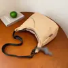 Nova Bolsa de Ombro Simples Estilo Comércio Exterior Transfronteiriço, Bolsa Feminina Casual de Tecido Composto de Grande Capacidade, Bolsa Transversal Moderna e Fashion
