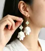 Pendientes de Flores Coloridas para Mujer, Pendientes Atmosféricos, Accesorios para Orejas Frescos y Dulces Estilo Bosque, Pendientes de Pétalos de Gama Alta de Nicho al por Mayor
