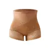 Nuevas Bragas de Encaje para Mujer de Cintura Media-Alta Antibacterianas Transpirables Moldeadoras Sin Costuras Sexy de Encaje Control de Abdomen Faja