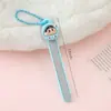 Linda Lima de Uñas de Dibujos Animados Shin-Chan de PP, Lima Pulidora y Abrillantadora para Niñas, Lima para Arte de Uñas, Tira de Lijado para Manicura con Cadena de Cuentas