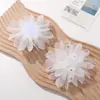 Elegantes y de Alta Gama Coreanos Chifón Pedrería Camelia DIY Accesorios para el Cabello Hechos a Mano Broche Accesorios para Ropa Accesorios