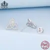 Pendientes Aifula S925 Plata de Ley Nudo Celta Personalizado Símbolo del Infinito Versátiles Joyería para el Día a Día Pendientes de Plata para Mujer