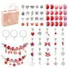 Promoção Quente da Amazon Pulseira de Cristal Azul Oceano Diy Conjunto Infantil Pulseira Vintage Joia Exquisita Caixa de Presente Presente