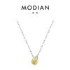 MODIAN MODIAN S925 Sterling Silver Simples Geométrico Diamante Colar de Açúcar Mulheres Ins Niche Chic Style Clavícula Cadeia