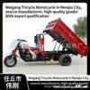 Camión volquete de motocicleta de tres ruedas a gasolina personalizado para exportación, Motocicleta de tres ruedas de alta resistencia alimentada por combustible