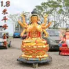 1m Estátua de Doom Yuanjun Doujin Minjun Resina Fibra de Vidro Estátua de Buda Adoração ao Templo 1,46m 1,8m