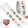 500 folhas/rolo série animal retro crianças rolo rolo adesivos desenho animado pvc decoração à prova d'água conta de mão capa de telefone celular adesivo