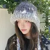 Gorro Colorido Transfronteiriço Largo, Proteção de Orelha de Pelúcia, Turbante Trançado com Borla, Gorro de Tricô Dopamina