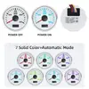 Medidor de velocidade de escavadeira de máquinas de construção 52mm tacômetro luz de fundo multicolorida com horímetro 3000-8000RPM
