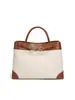 Bolsa Transversal Jeans Retrô Francesa, Simples e Versátil, Bolsa de Ombro Casual para Viagem, Bolsa de Mão Clássica em Cor Contrastante que Reduz a Idade
