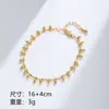 Pulsera de cuentas de lujo ligero para mujer, diseño único con un toque de alta gama, pulsera versátil y exquisita en colores plata y oro