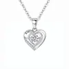 Pie Plata Collar de Plata 999 Femenino Verano Clavícula Cumpleaños 520 Día de San Valentín Regalo para Novia Nuevo Estilo Chica Colgante de Amor