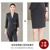 Jaqueta de Terno Cinza Outono/Inverno 2026 Tamanho Grande Elegante Terno Feminino Traje de Negócios Hotel Loja de Joias Uniforme de Trabalho