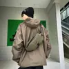 Bolso Cruzado Versátil para Calle Transfronterizo Bolso de Hombro Impermeable Bolso de Pecho para Estudiante Bolso Pequeño de Moda Unisex Bolso de Cintura Deportivo Japonés