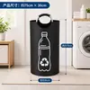 Cesta de ropa sucia transfronteriza con anillo de aluminio, cesto de ropa sucia de tela Oxford, portátil, plegable, cesta de almacenamiento de gran capacidad para ropa y juguetes