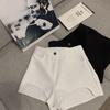 Sentido del Diseño Nicho Dulce Chicas Picantes Blancos Súper Shorts Mujer Verano 2023 Nuevos Cintura Alta Adelgazantes Casuales Pantalones de Pierna Ancha