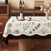 Mantel vintage estilo francés, lavable, impermeable, a prueba de aceite, resistente al calor, mantel rectangular para comedor, PVC, cubierta atmosférica para mesa de centro