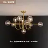 JOICO Lâmpada de Sala de Estar de Luxo Leve Moderna Simples Lustre de Cristal Totalmente Cobre Lâmpada Feijão Mágico Nórdico para Quarto Sala de Jantar Outros