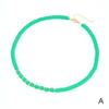 Europa y Estados Unidos moda transfronteriza estilo vacaciones de playa collar de arcilla polimérica verde suave temperamento combinación de colores collar fresco venta al por mayor