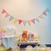 Decoração de Festa de Aniversário Suprimentos Bandeira Banner Feliz Aniversário Decorações para Meninos e Meninas Bandeira Adereços de Foto