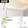 Canal de luz lineal de emisión hacia arriba sin lavado de techo luz de pared montaje en superficie retroiluminación reflectante sin ranurado luz de línea de cintura aleación de aluminio